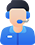 Technical Assistant with Headset